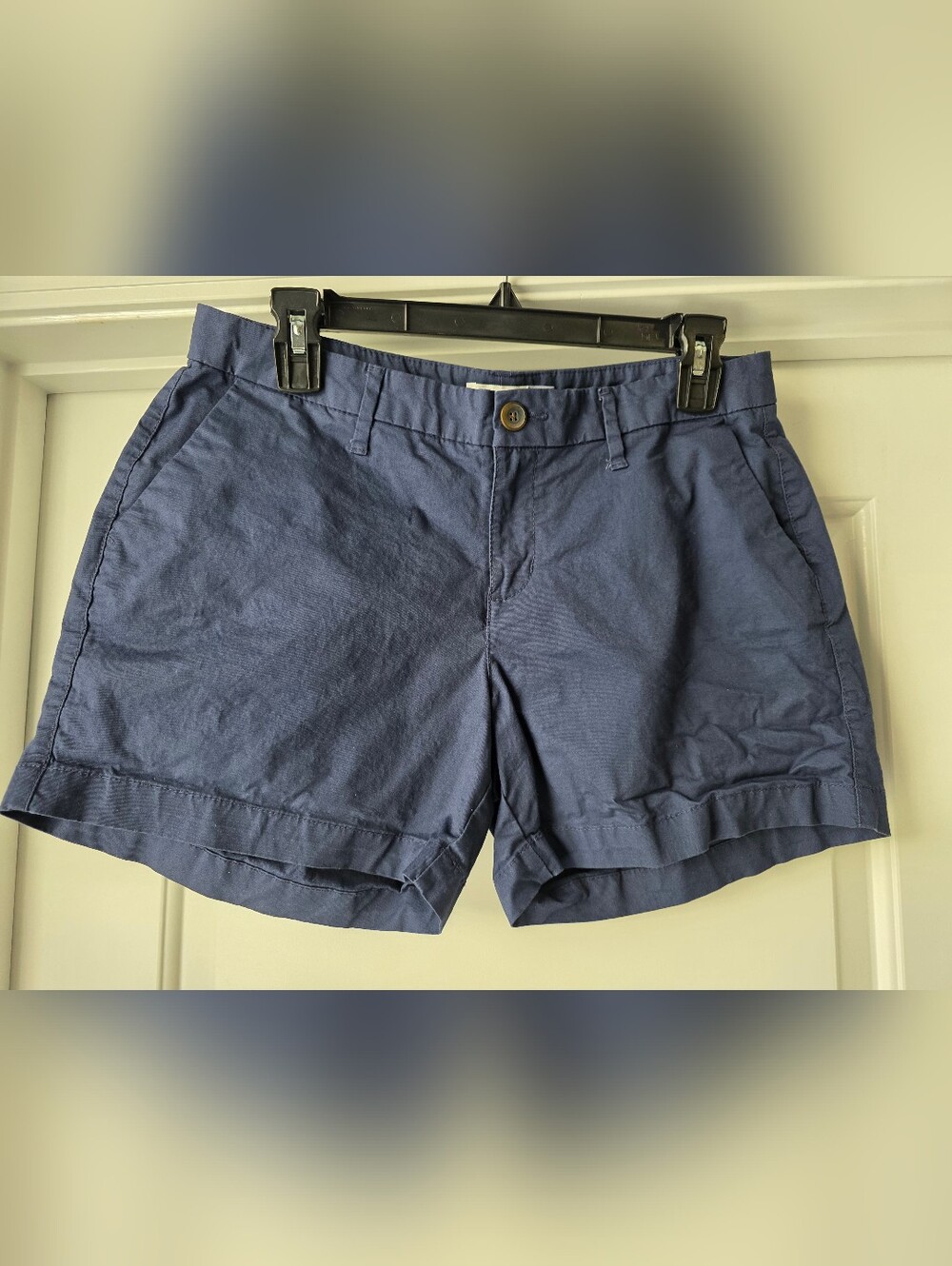 Old Navy Navy Chino Button-Front Shorts
